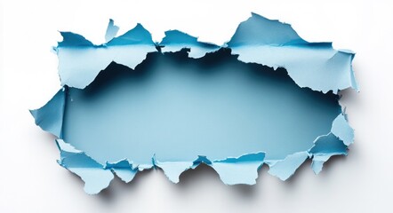 Obraz premium Pandering. Ripped Blue Paper Banner with Grey Label Text Emerging from Torn Edge