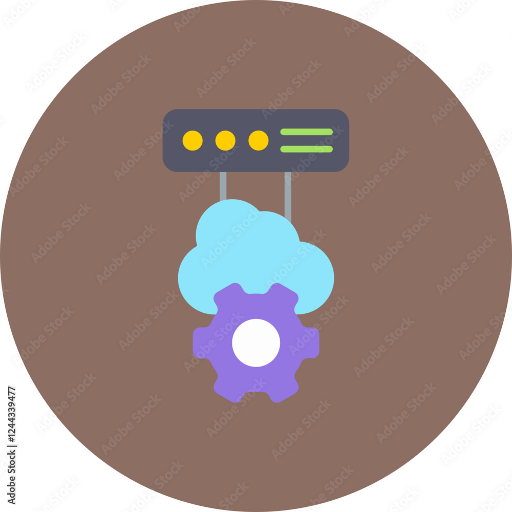 Sticker Cloud Settings Icon