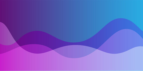 Stunning abstract gradient wave background with multiple colorful waves transitioning smoothly from purple to blue. Perfect for website backgrounds, Social Media, Advertising, Presentation Design