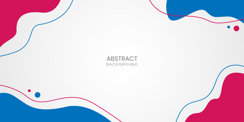 Blue Red Color Waves Liquid Abstract Background Vector