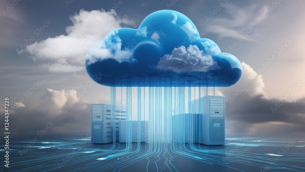 Poster Cloud Computing Technology and Data Storage Infrastructure