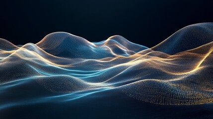 Fototapeta premium Vibrant Abstract Background with Flowing Waves and Dynamic Lights