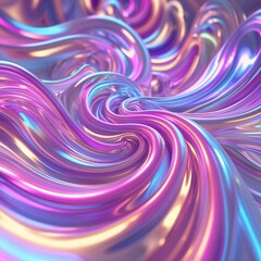 Colorful swirling patterns create a mesmerizing abstract design in a digital art piece