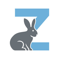 Initial Rabbit Logo Combine With Letter Q Vector Template
