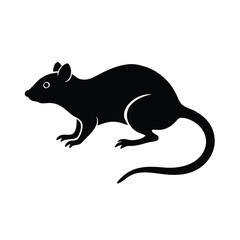 vector illustration of a rat