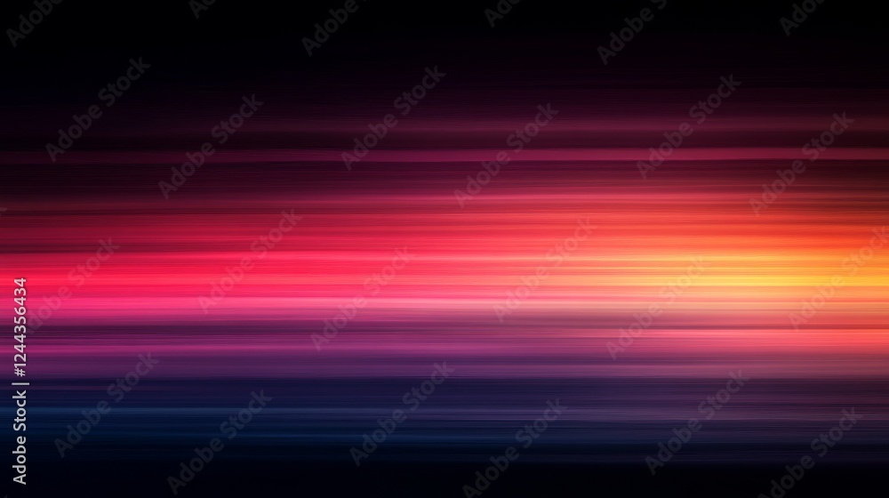 Aufkleber dark abstract gradient background with vivid glowing streak creating an elegant, futuristic atmosphe