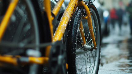 Cleaning a Bicycle &ndash; Maintenance Scene