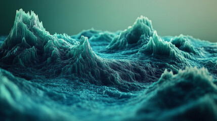 Water waves formed as a result of the impact of sound waves