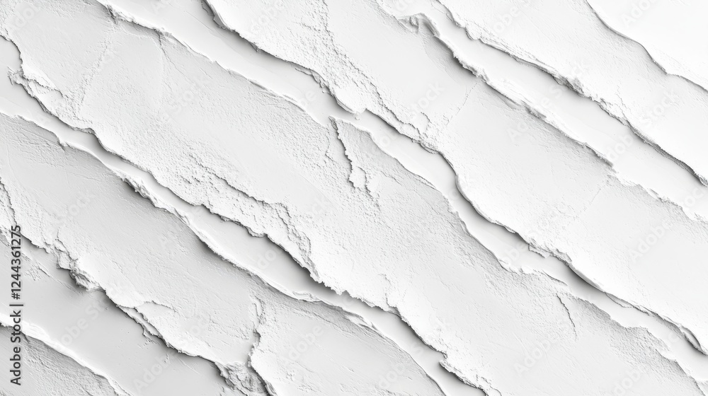 Poster intricate white textured wave with a layered contour pattern, blending modern aesthetics with minima
