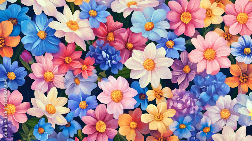 Poster abstract spring flower patterns for design as a background. jpeg version also available in gallery