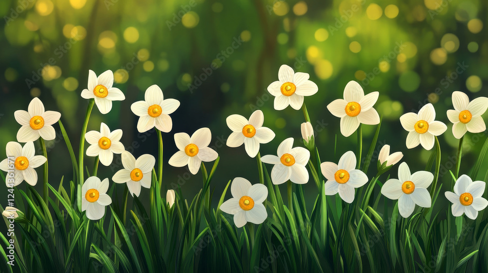 Poster abstract spring flower patterns for design as a background. jpeg version also available in gallery