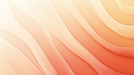 Obraz premium Soft Flowing Waves in Warm Tones of Coral and Peach Colors