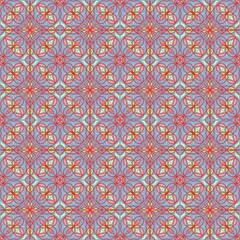 Luxury seamless pattern with mixed beautiful (red, green, blue) colors.