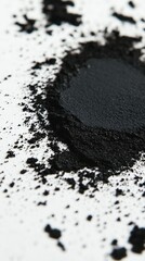 Black Powder Texture: Close-Up Macro Photography