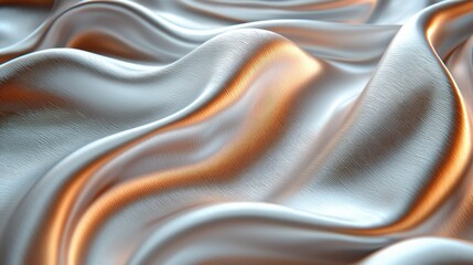 Naklejka premium Silver and Gold Draped Fabric Showing Texture and Light