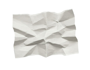 Obraz premium crumpled paper on white background