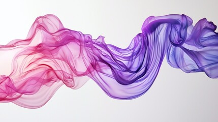 Abstract Purple and Pink Flowing Fabric Design