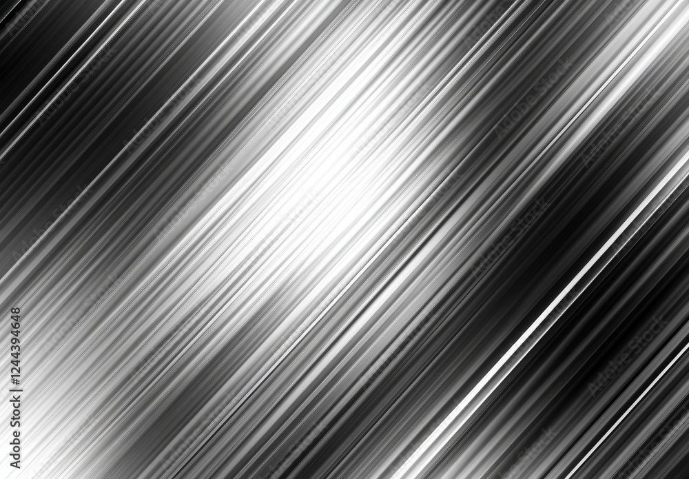 Poster combining white and silver into a light gray gradient that transitions to black, the surface is ador
