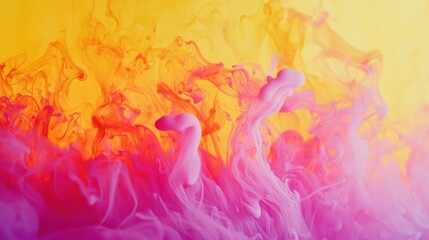 Obraz premium Abstract Colorful Ink Swirls: A Vivid Dance of Hues