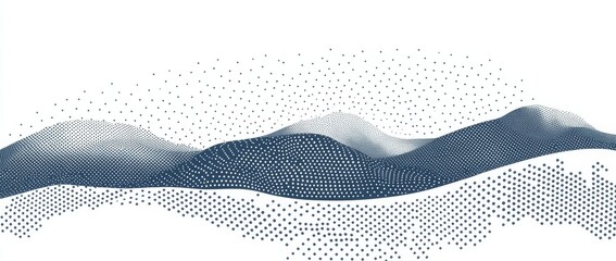 An abstract image of black circular rings against a white background, conveying a vision of modern digital technology.