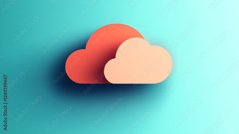 Poster data stream and cloud computing banner for information technology design. network communication, clo