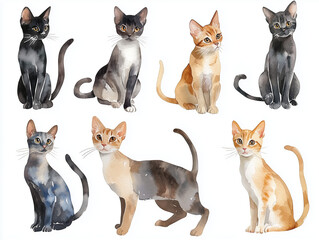Fototapeta premium Oriental Shorthair