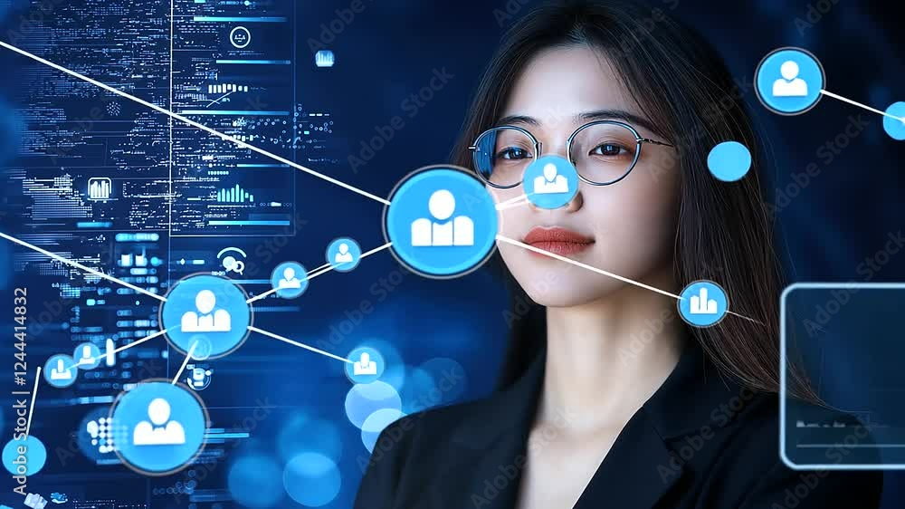 Poster a futuristic cloud economy concept with visualized pricing tiers, pay-per-use graphs, and interconne