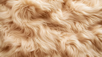A detailed shot of fluffy fur with soft, undulating textures that create a cozy and inviting feel.
