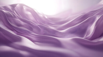 Obraz premium A fluid, purple light creates smooth, undulating waves, adding a sense of peaceful movement in a serene environment.