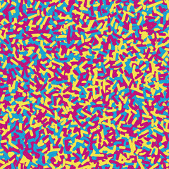 Sprinkles and Neon Color Graphic Design Pattern