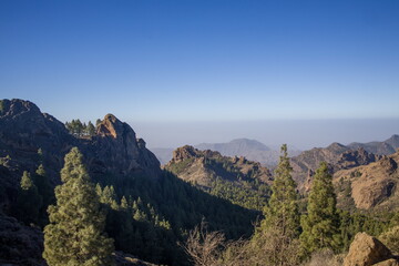 Roque Nublo, an iconic rock formation in Gran Canaria.