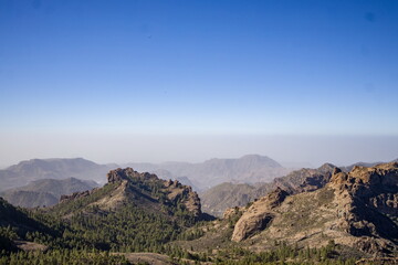 Roque Nublo, an iconic rock formation in Gran Canaria.
