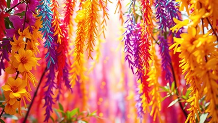 Paper Background Embellished with Bell Peppers