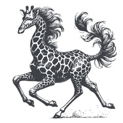 Fototapeta premium giraffe vector illustration