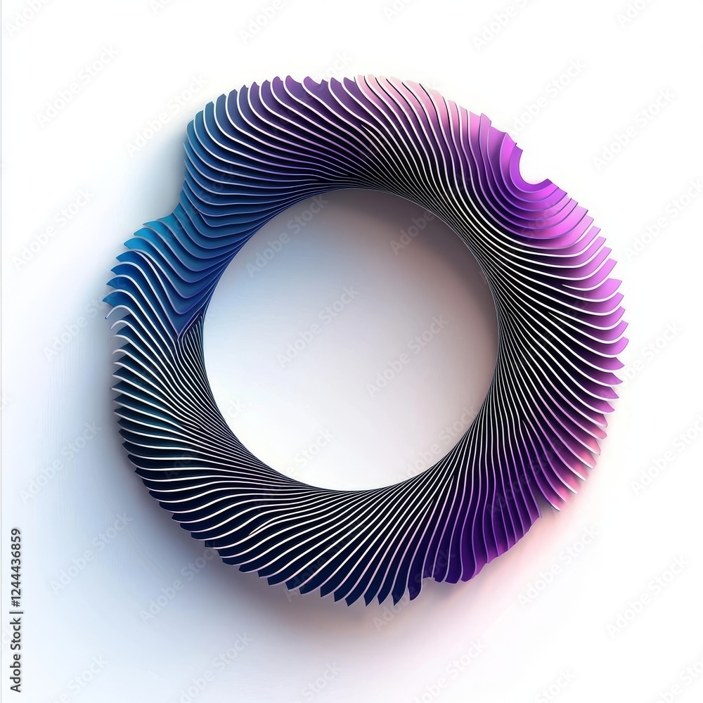 Poster round frame crafted from dynamic neon curved lines ideal for technology concepts, user interface des