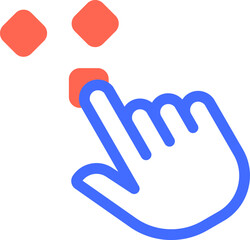 Obraz premium Index finger clicking a series of squares, symbolizing a multi stage operation, user interface interaction, or completion of tasks in a digital environment