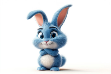 Obraz premium Playful Rabbit Character Enjoying a Joyful Day