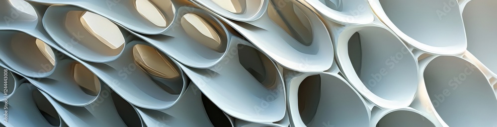 Poster geometric abstract background featuring simple hexagonal elements