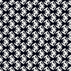 Fototapeta premium Paint brush geometrical ornament. Hand drawn seamless pattern. Abstract backdrop. Trendy wallpaper. Geometric background. Ethnic motif. Mosaic ornate. Digital paper. Textile print. Web design
