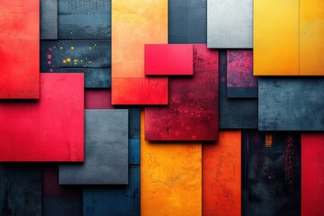 Creative graphic layouts for vibrant promotional flyers in various colors and textures