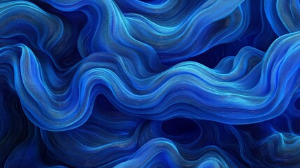 Naklejka premium Blue digital particles wave flow, Digital cyberspace abstract background