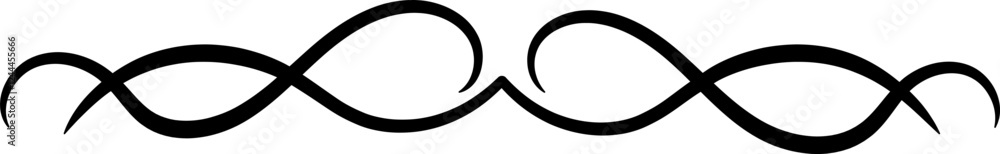 Poster infinity symbol forming a continuous line linking two loops, creating a sense of endlessness and con