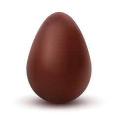 Chocolate easter egg vector isolated candy icon. Chocolate gift realistic easter egg