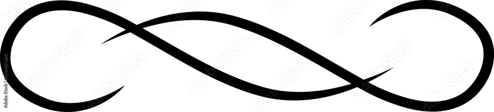 Poster infinity symbol is depicted as a continuous loop, representing eternity, endless possibilities, and 