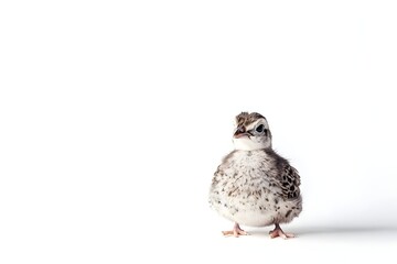 Obraz premium Quail Isolated on White Background.