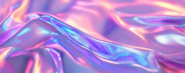 Obraz premium Colorful and shiny abstract holographic pattern image