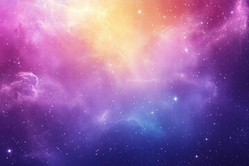 Naklejka premium Bright cosmic cloud formation with golden light shining through.