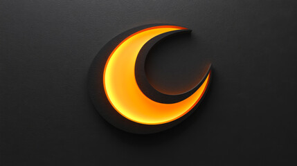 A glowing abstract gradient shape set against a textured black background--perfect for minimalist headers, covers, and posters with customizable space