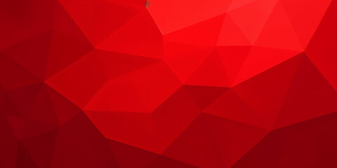 Fototapeta premium A vibrant abstract image showcasing a red polygonal pattern. The geometric shapes create depth and texture with varying shades of red. Ideal for modern backgrounds.
