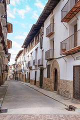 Streets of Rubielos de Mora. Teruel. Spain